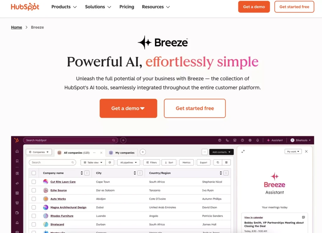 Breeze AI by HubSpot